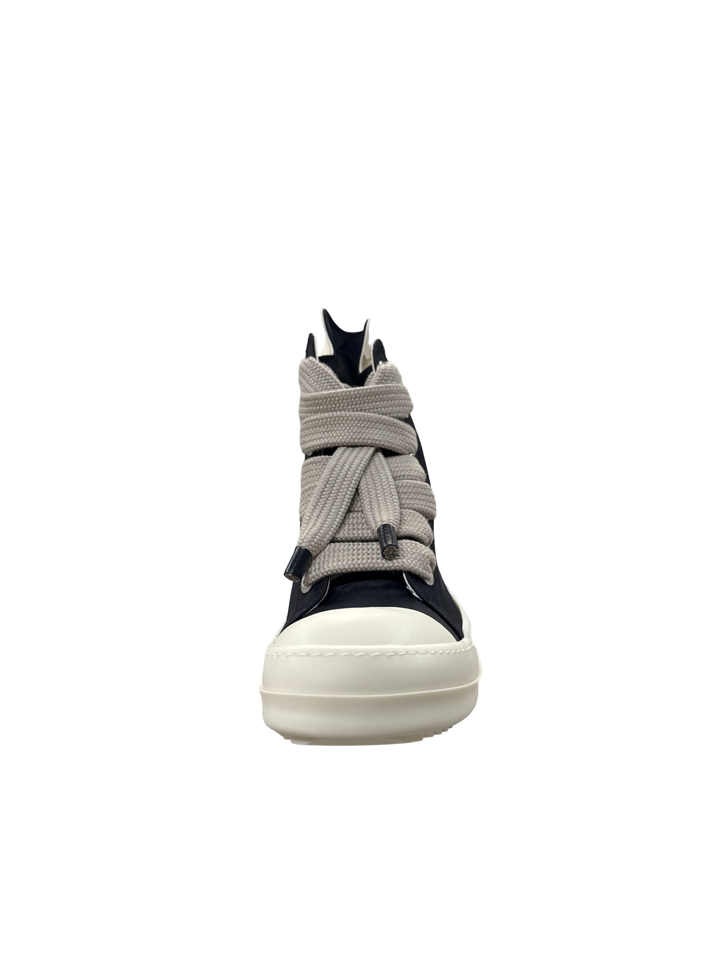 Rick Owens Nylon Jumbo Lace Hi Top (Black/Milk)