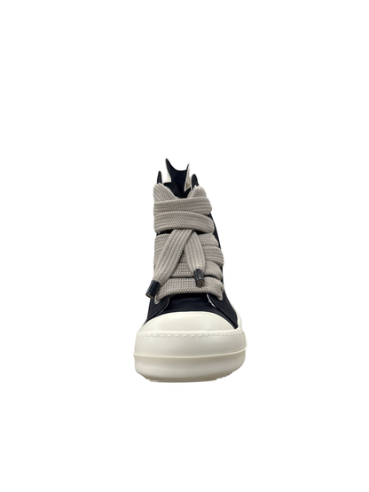Rick Owens Nylon Jumbo Lace Hi Top (Black/Milk)