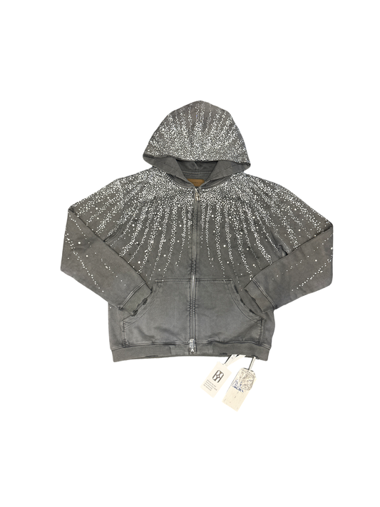 Birth Of Royal Child Zip Hoodie (Grey)