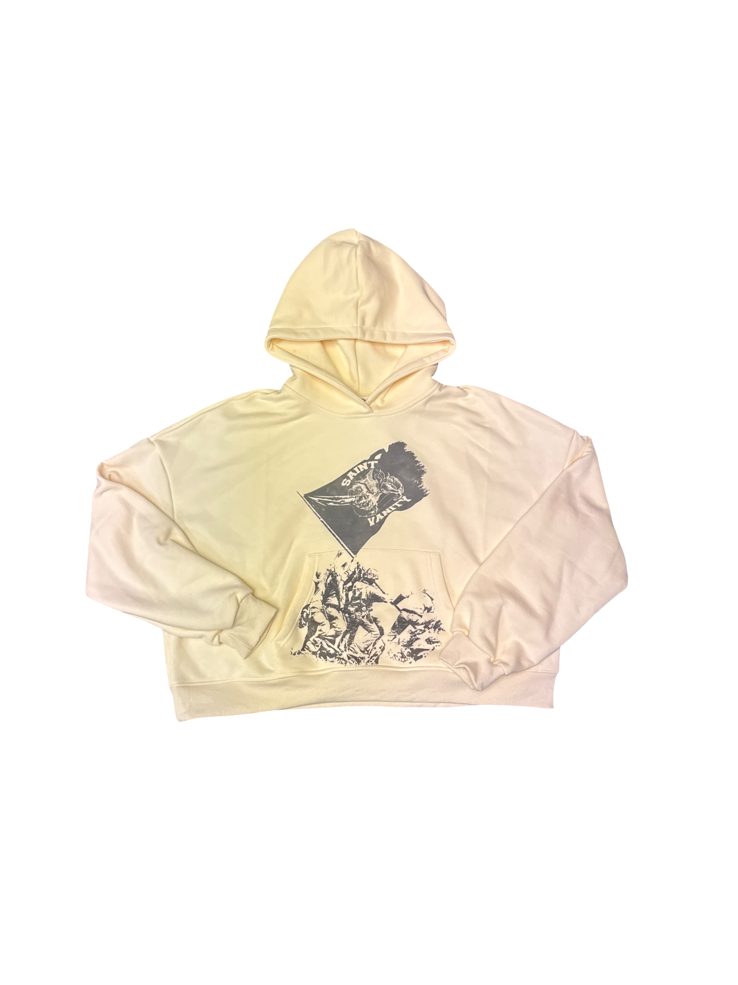 Saint Vanity "Flag" Hoodie (Cream/Black)