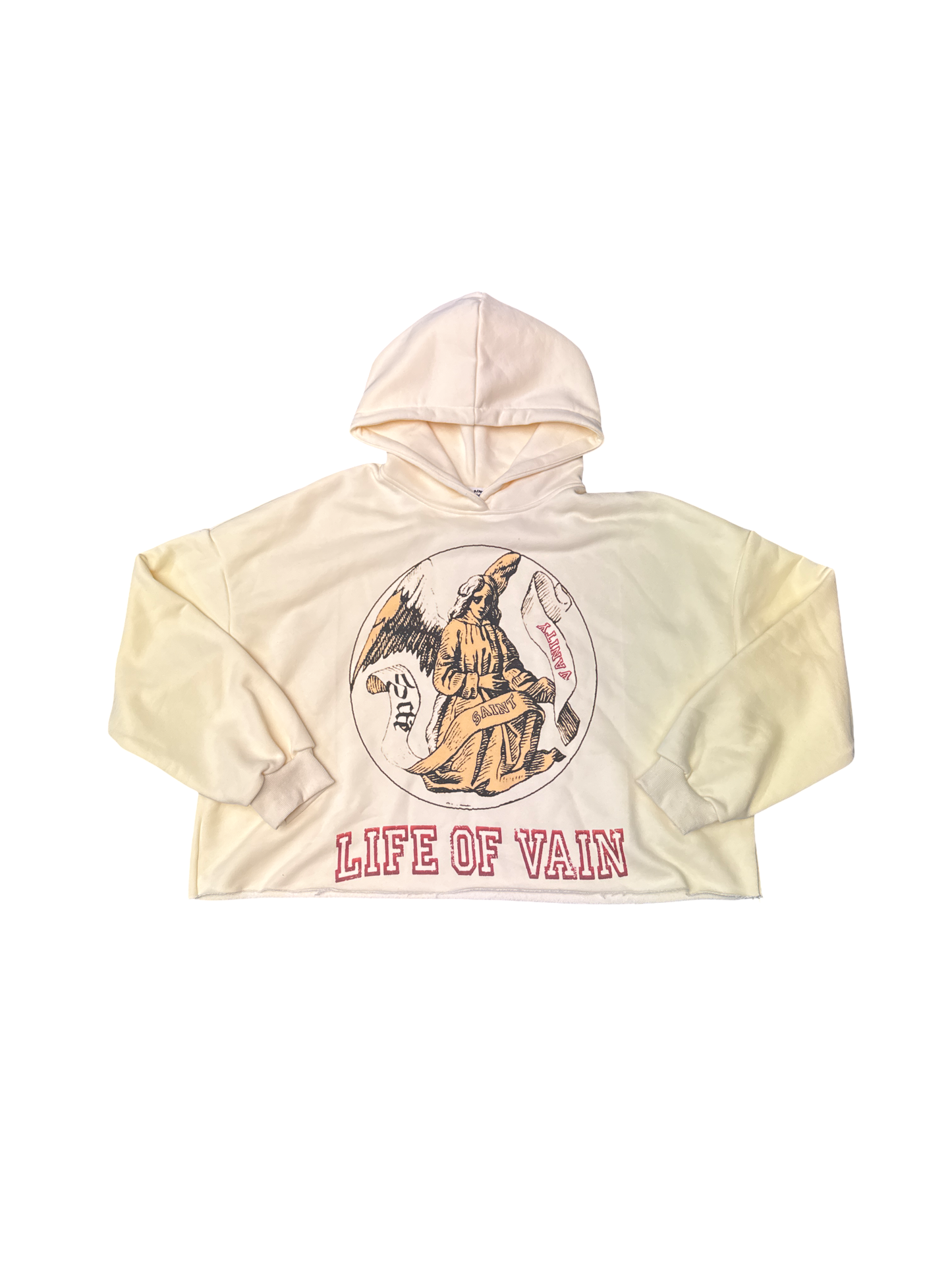 Saint Vanity Logo Hoodie (Cream/Red/Multi)