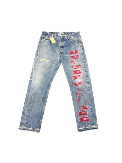Better With Age Denim (Blue/Red/Pink)