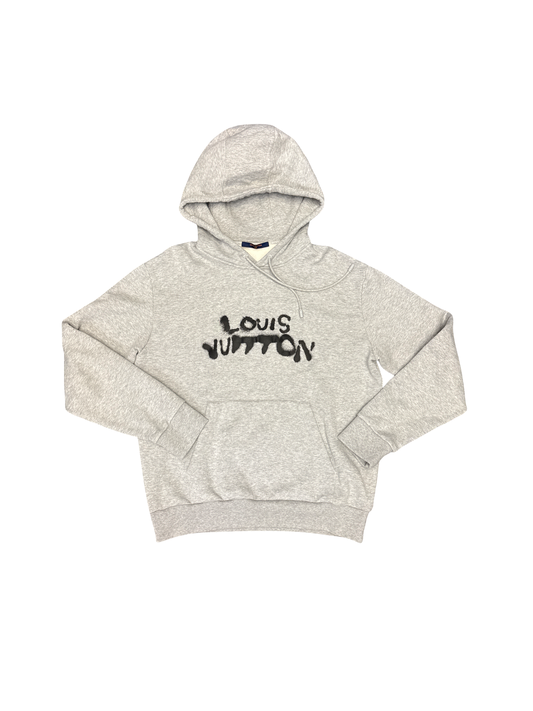 Louis Vuitton Graffiti Logo Hoodie (Grey/Multi)