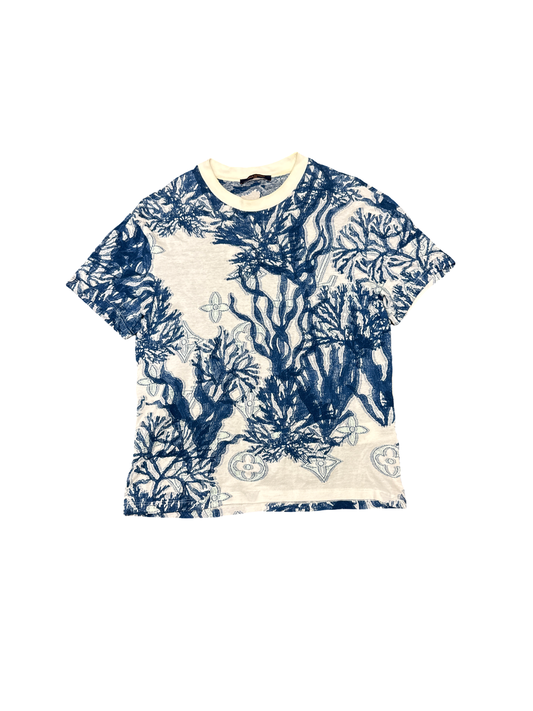 Louis Vuitton Floral Big Monogram Tee (Navy/White)