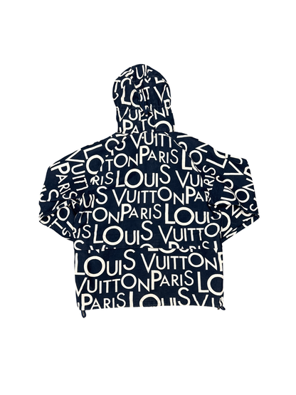 Louis Vuitton All Over Print Windbreaker (Navy/White)