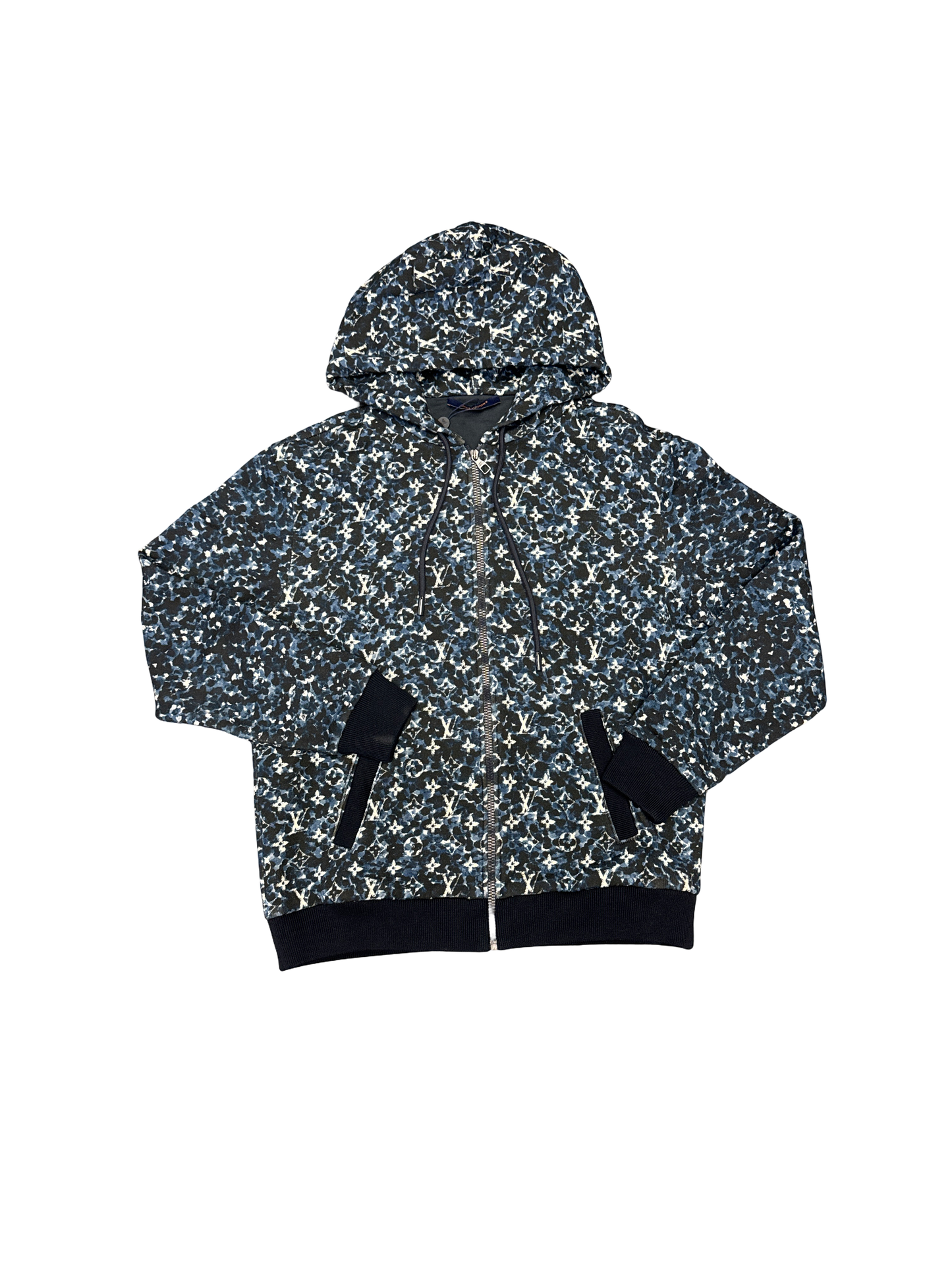 Louis Vuitton Monogram Zip Hoodie (Navy/White)