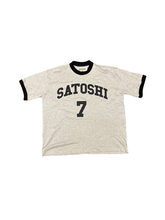 Satoshi Nakamoto Logo Tee (Silver/Black)