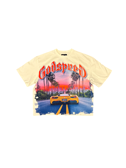Godspeed "Ferrari" Tee (Tan/Multi)