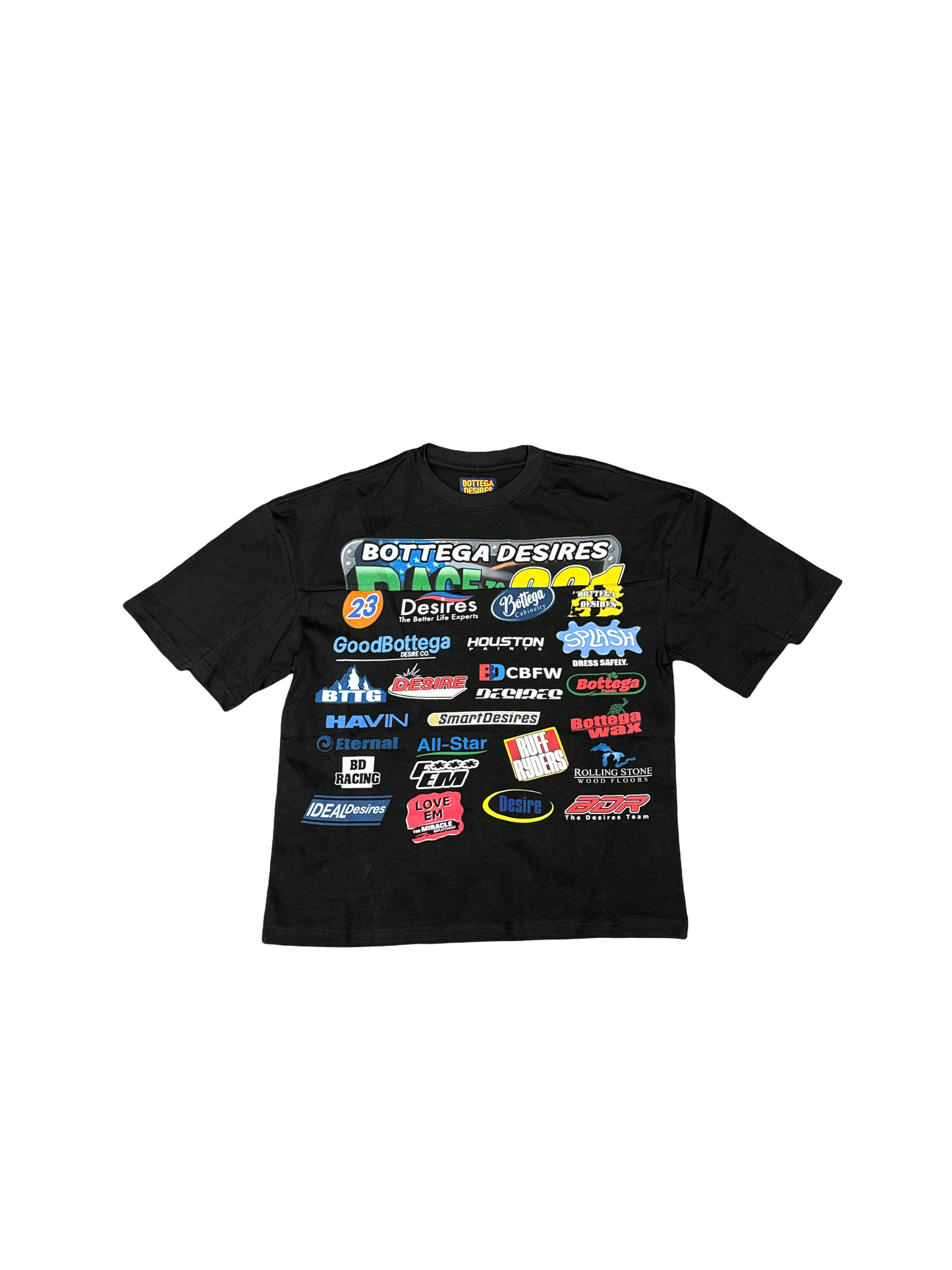 Bottega Desires "Racing" Tee (Black/Multi)