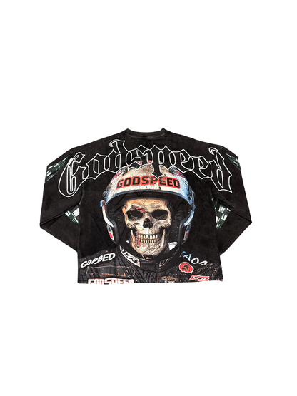Godspeed "G" Logo Long Sleeve Tee (Black/Multi)