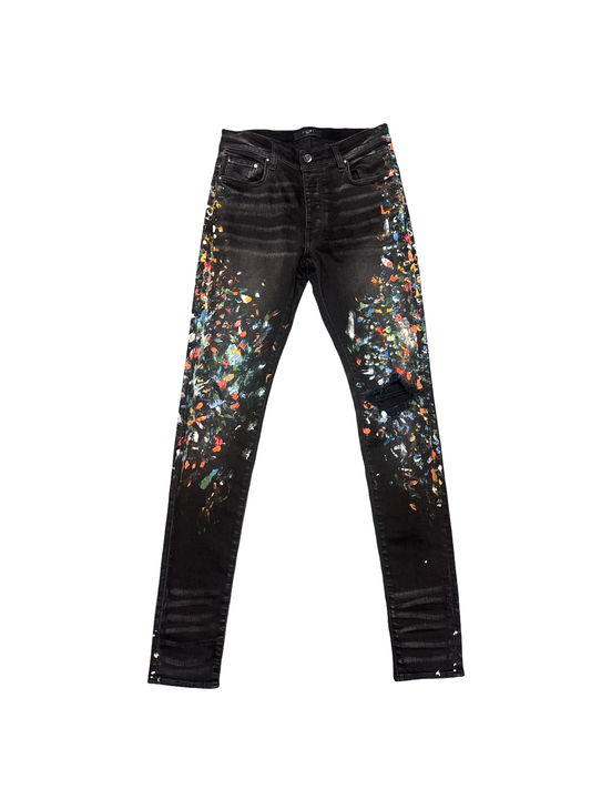 Amiri Painter Jean (Black/Multi)