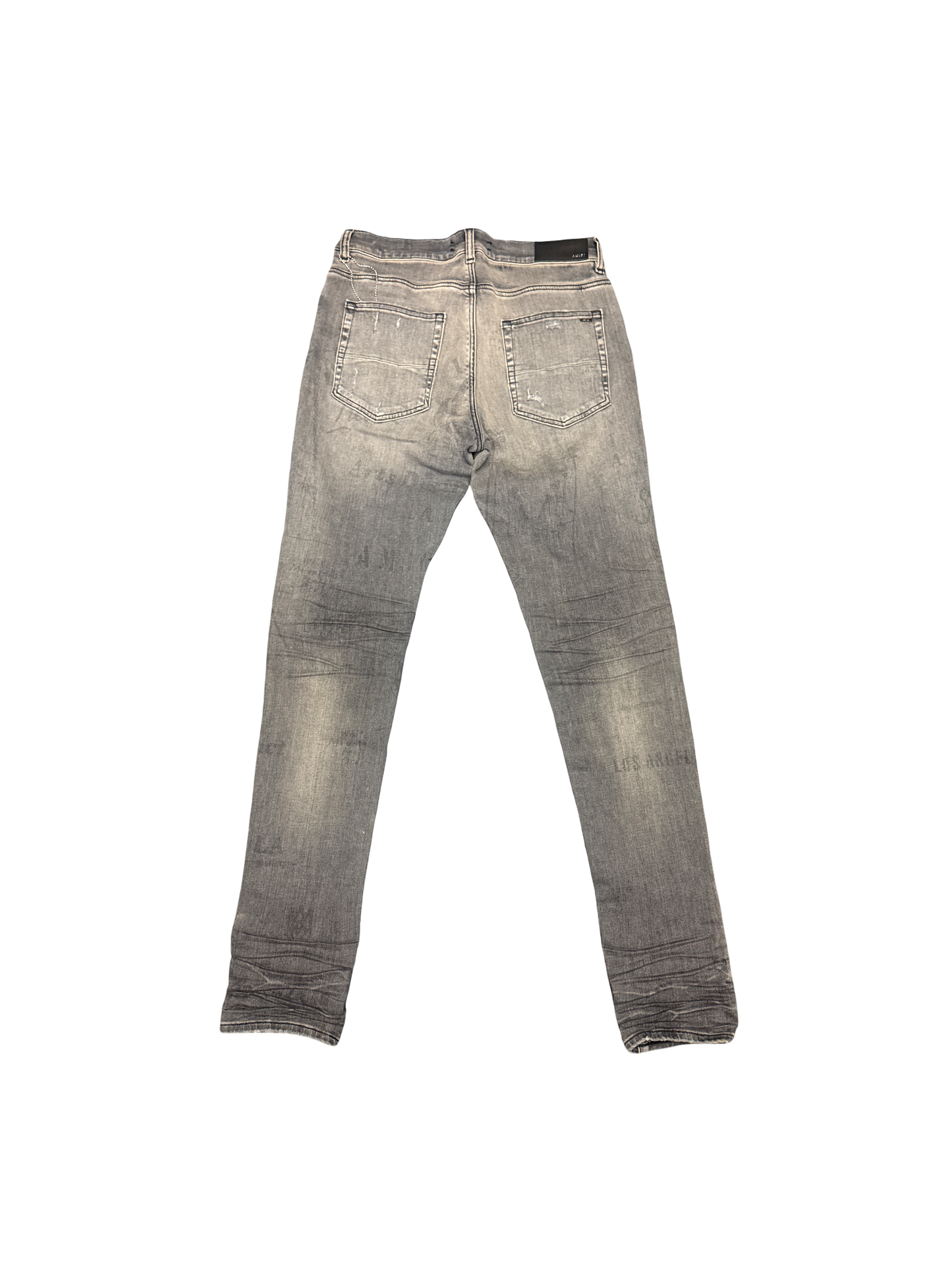 Amiri Military Stencil Logo Jean (Grey/White)