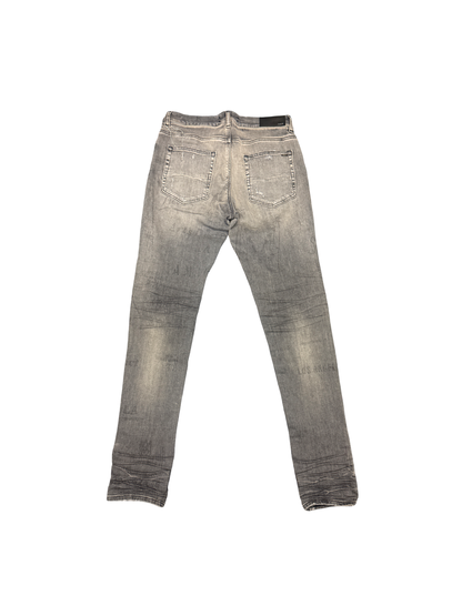 Amiri Military Stencil Logo Jean (Grey/White)