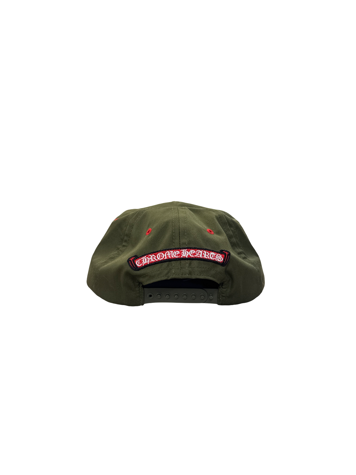 Chrome Hearts Hollywood Trucker (Olive Green/Red/White)