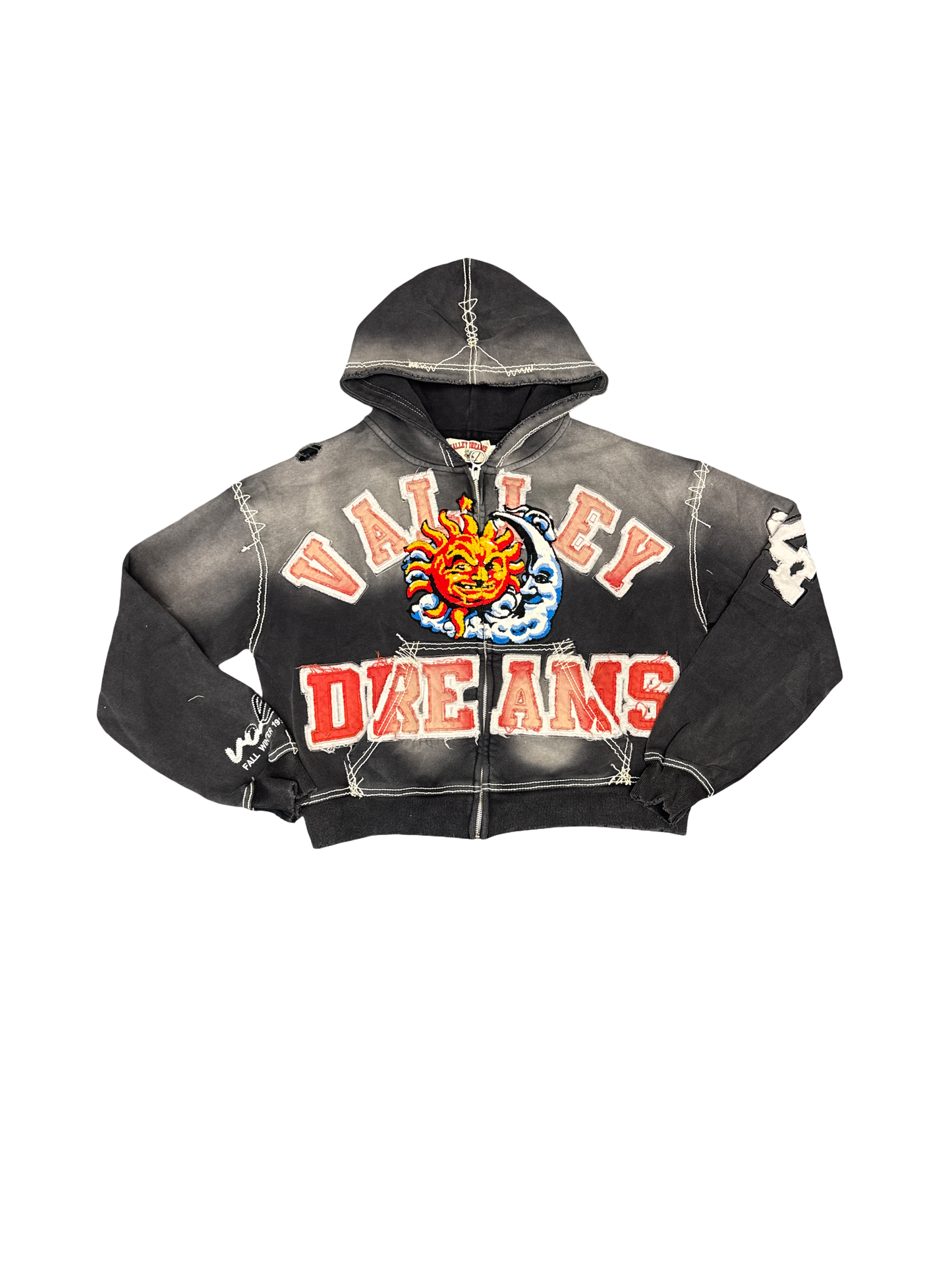 Vale "Sun & Moon Patch" Zip Hoodie