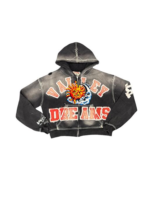 Vale "Sun & Moon Patch" Zip Hoodie