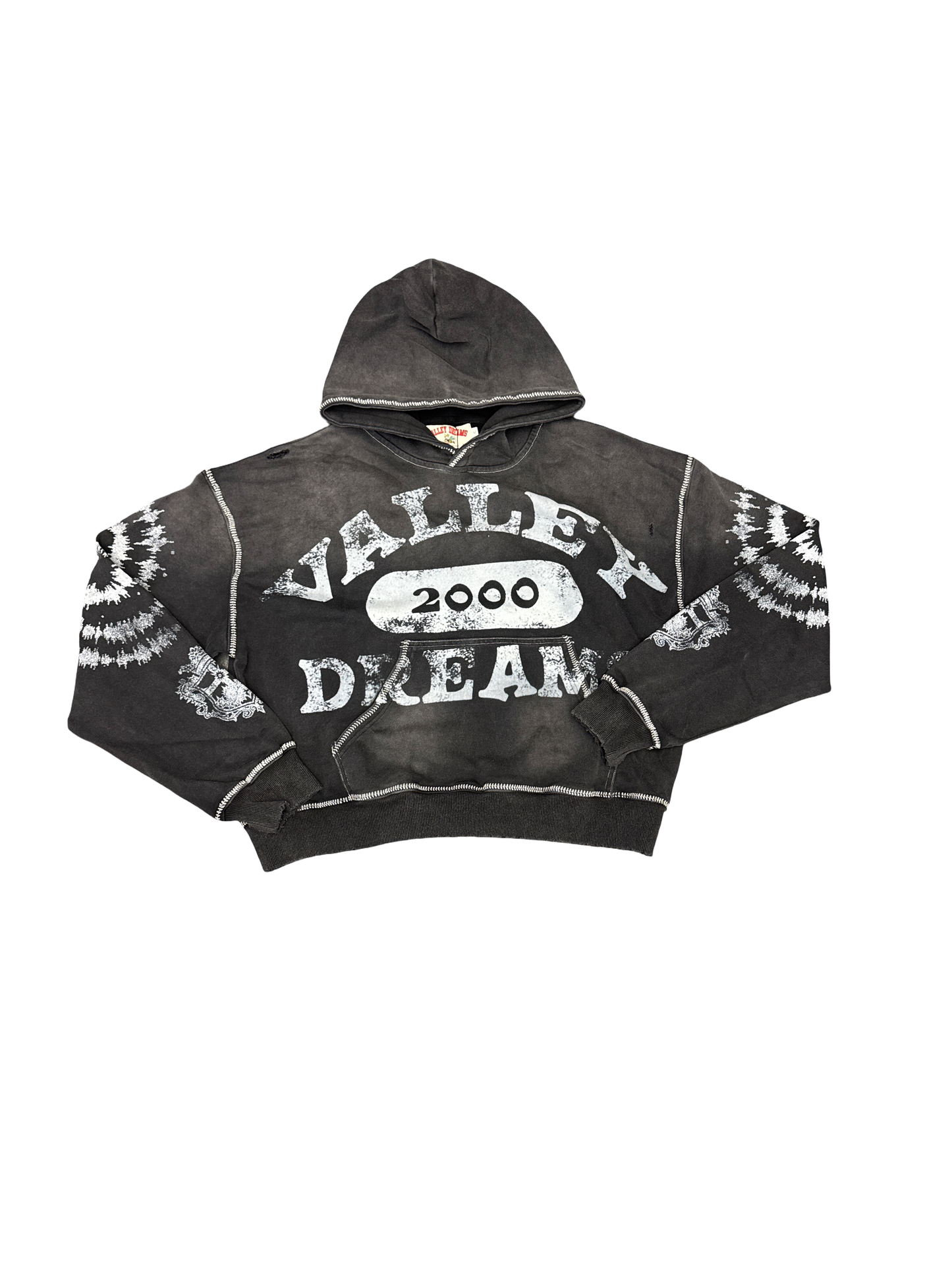 Vale "2000" Pullover Hoodie (Black/Grey)