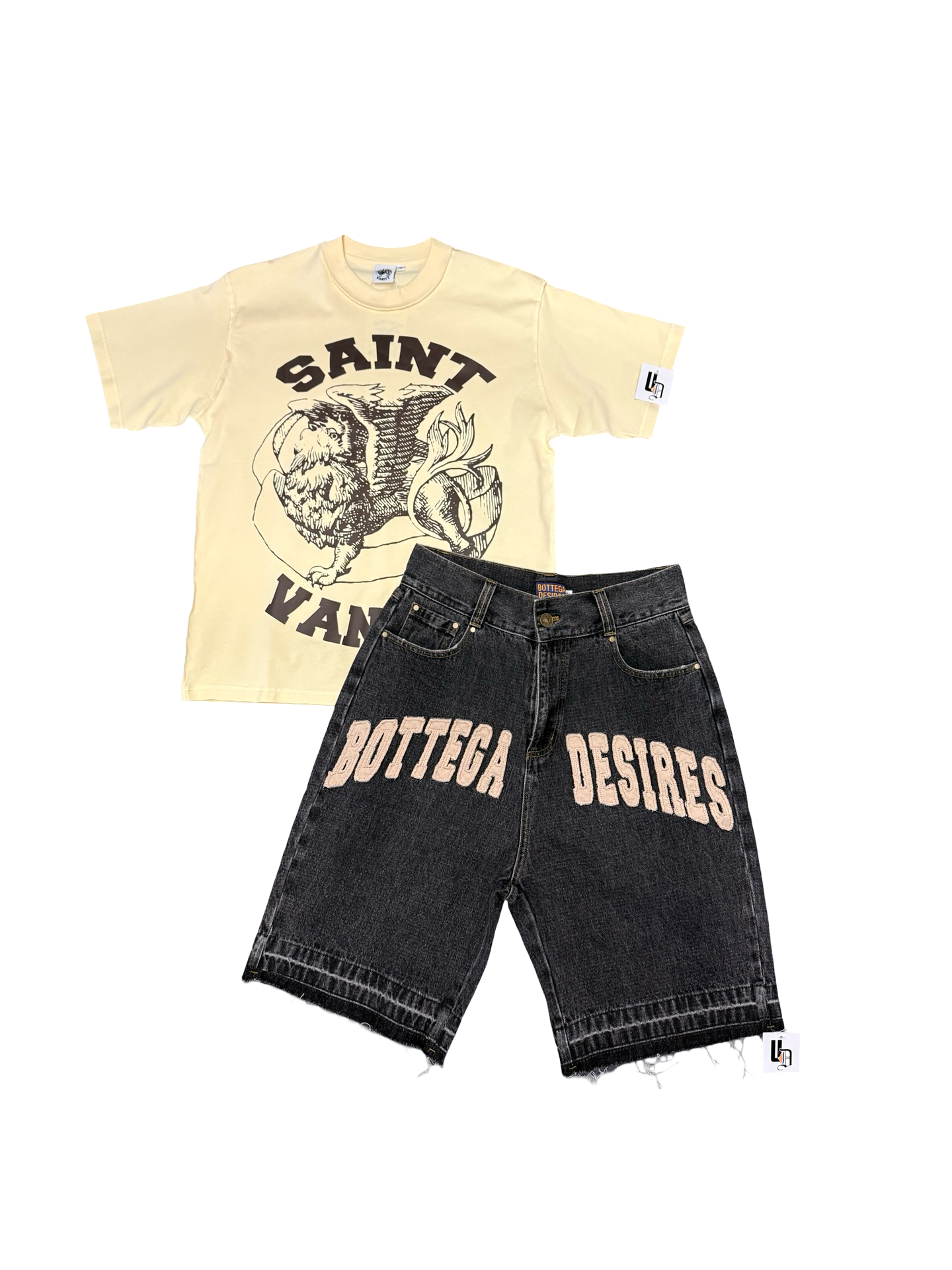 Saint Vanity Logo Tee + Bottega Shorts