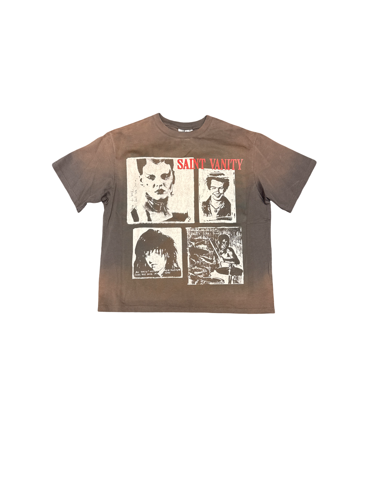 Saint Vanity "Faces" Tee (Grey/White/Red)