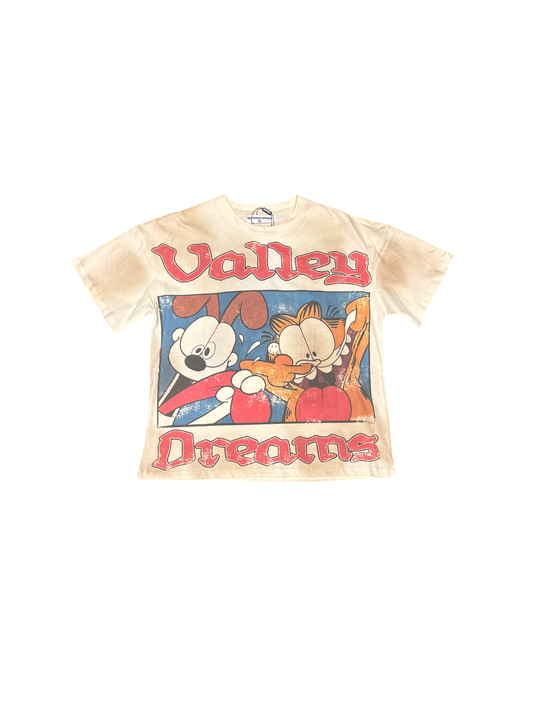 Vale "Garfield & Odie" Tee (White/Multi)