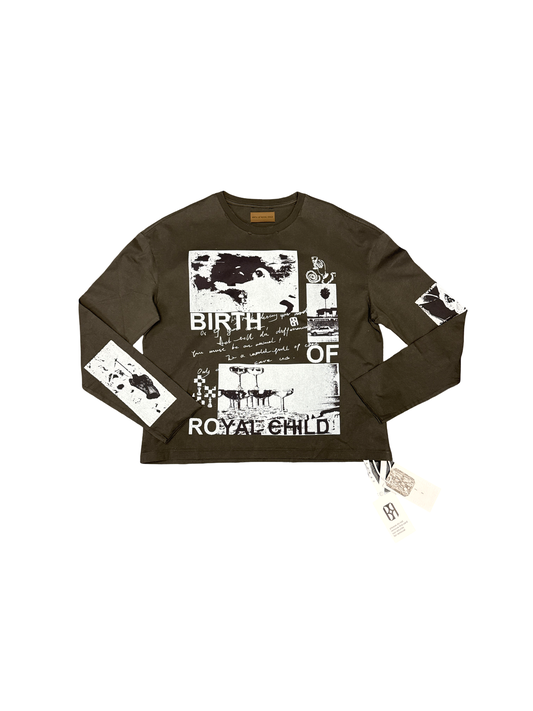 Birth Of Royal Child "Collage" Tee (Grey/White)