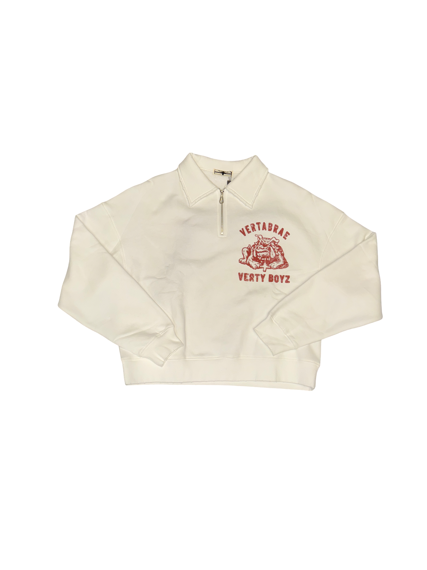 Vertabrae Quarter Zip (White/Red)