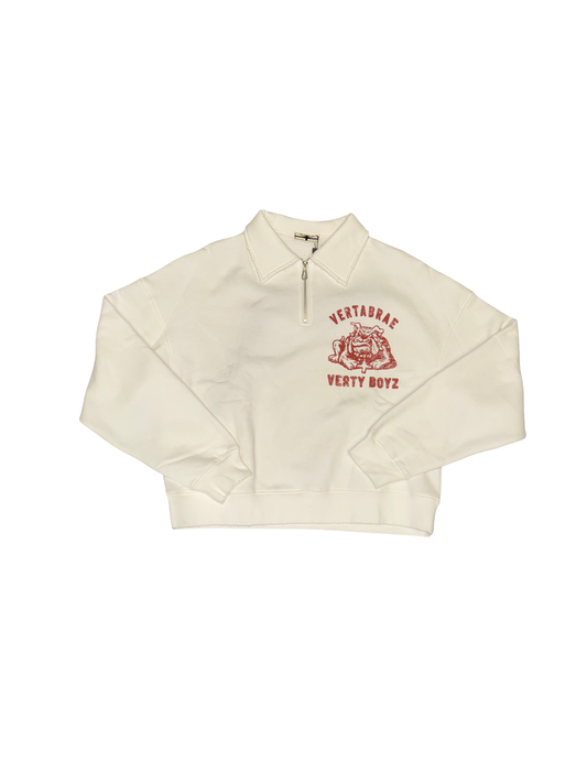 Vertabrae Quarter Zip (White/Red)