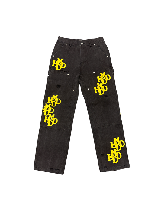 HMDD Carpenter Jeans (Black/Yellow)