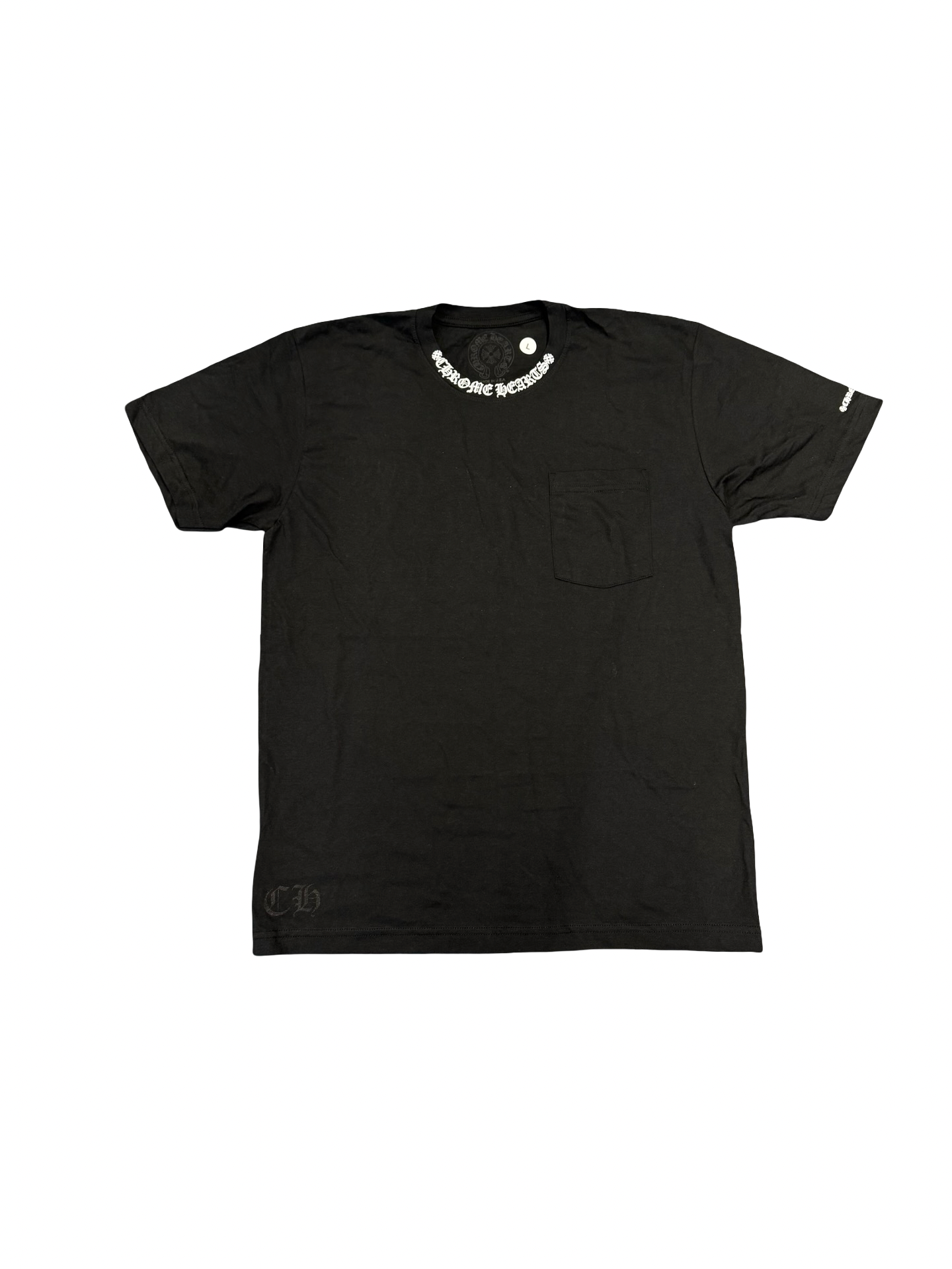 Neck Script Tee (Black/White)