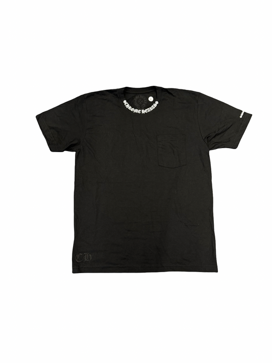 Neck Script Tee (Black/White)