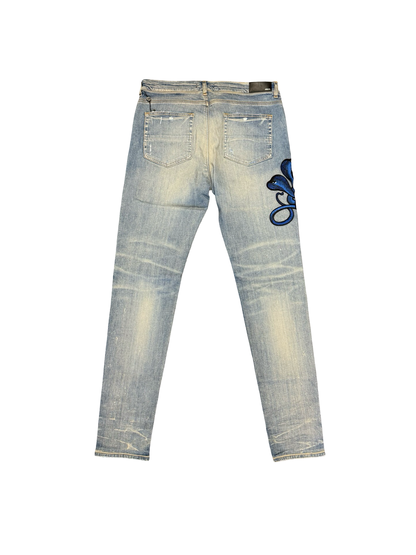 Blue Snake Thrasher Jean