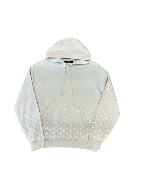 Louis Vuitton Monogram Fade Hoodie Light Blue
