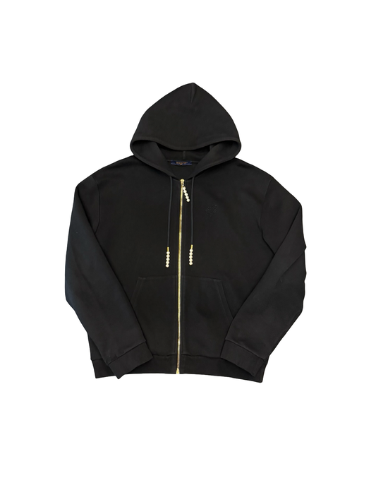 Louis Vuitton Pearl Zip Hoodie Black